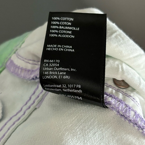 BDG by Urban Outfitters Cowboy Jeans Watercolor Floral Tie-Dye High Rise 31 (12) - Picture 10 of 16